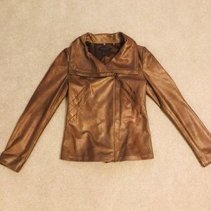 Elie Tahari Rust Suede Jacket xs